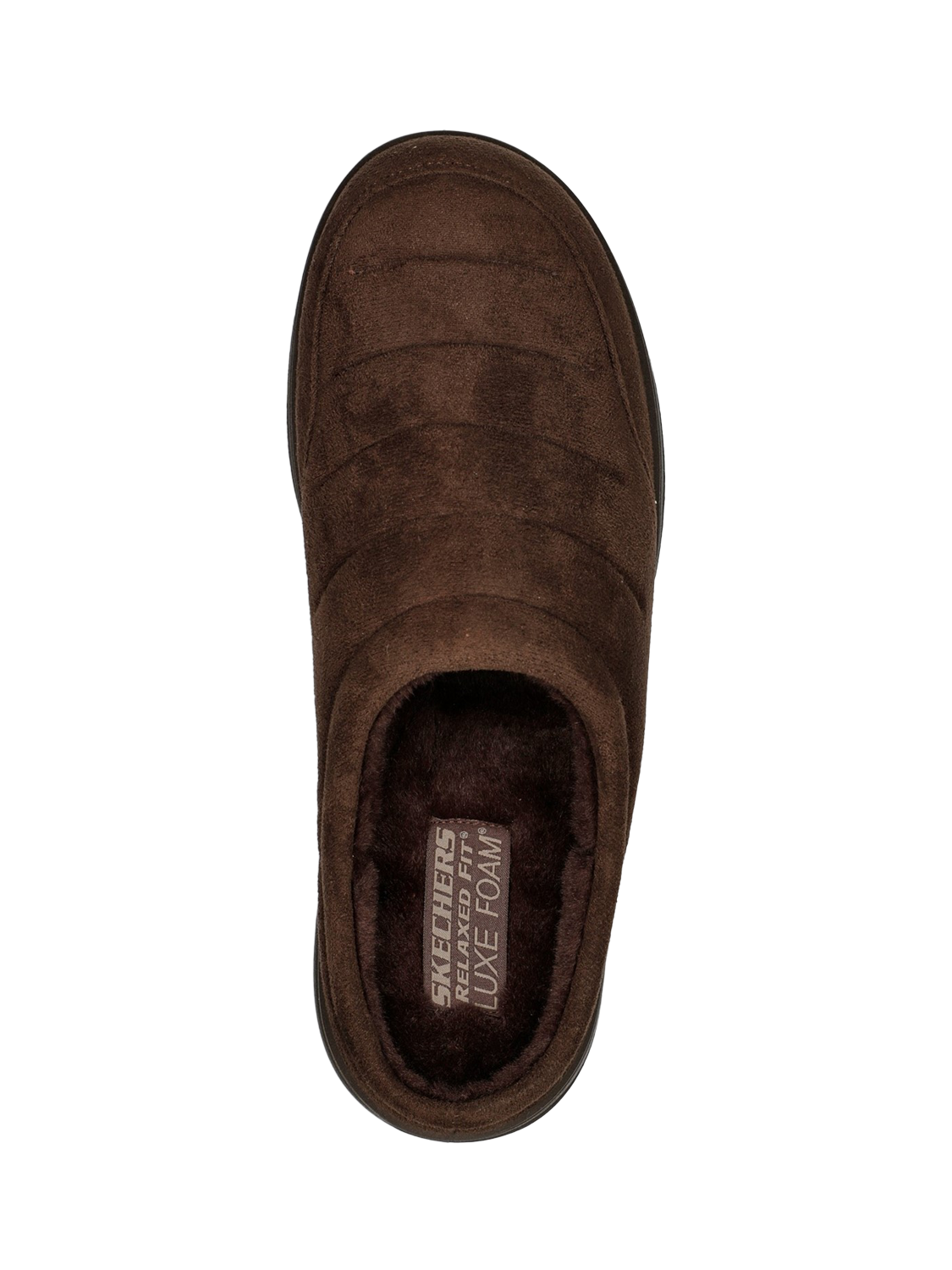 Product image 4 of 4, which shows Skechers Murette Microfibre Fabric Slippers, Chocolate, 6