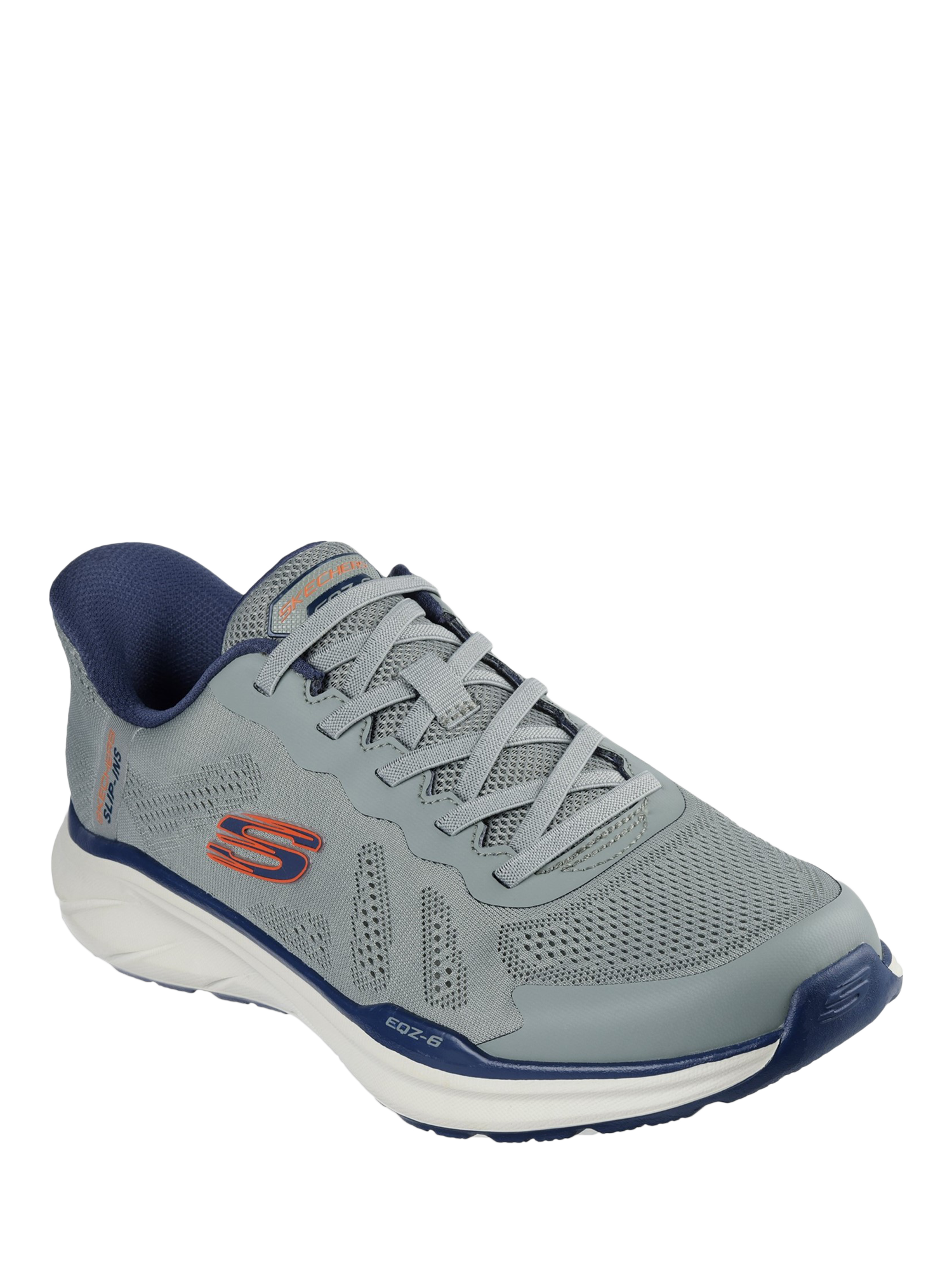 Product image 2 of 2, which shows Skechers Relaxed Fit Equalizer 6.0 Slip On Trainers, Green/Multi, 6