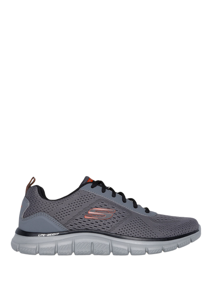 Skechers Track Leshur Trainers, Charcoal, Charcoal