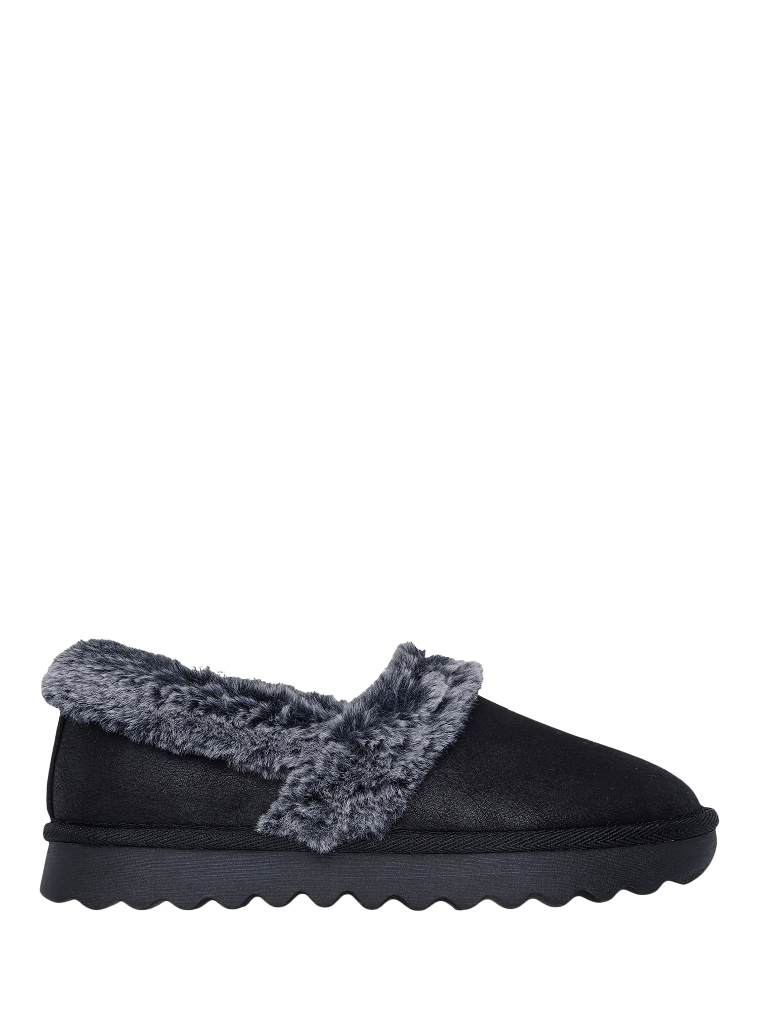 Product image 1 of 4, which shows Skechers Cosy Up Slippers, Black, 3