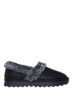 Skechers Cosy Up Slippers, Black, Black