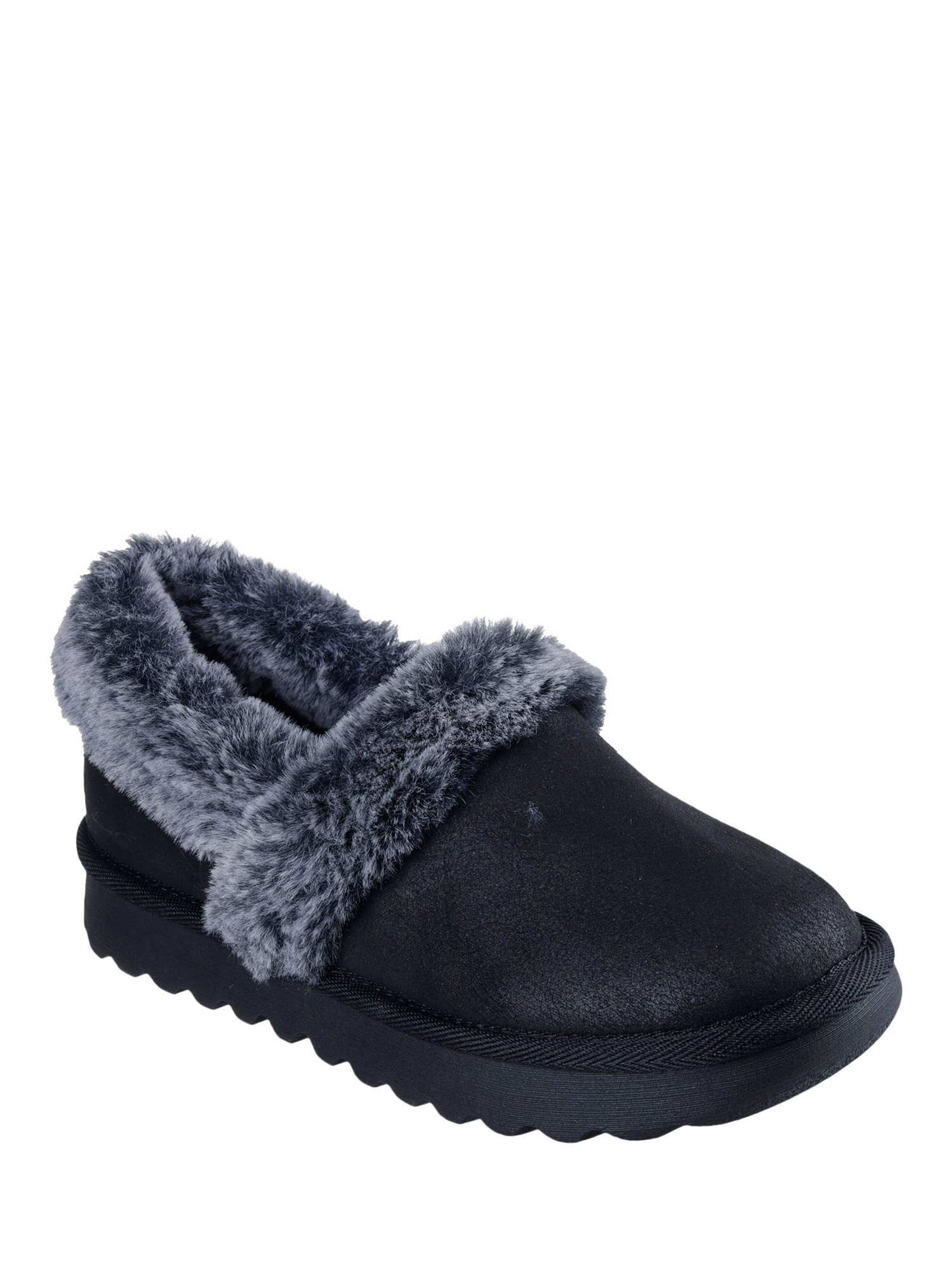Product image 2 of 4, which shows Skechers Cosy Up Slippers, Black, 3