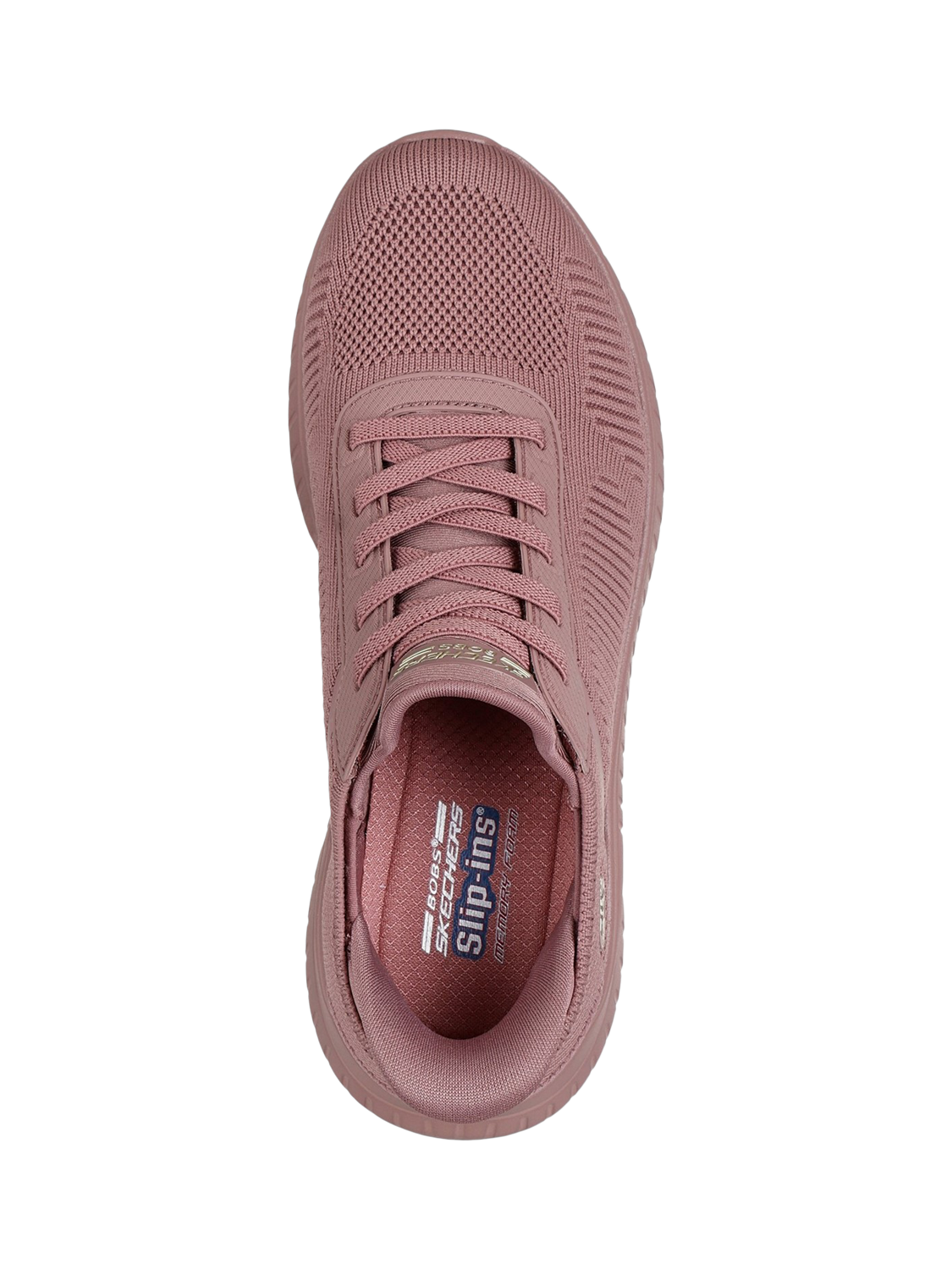 Product image 4 of 4, which shows Skechers BOBS Sport Squad Chaos Current Muse Trainers, Rose, 3