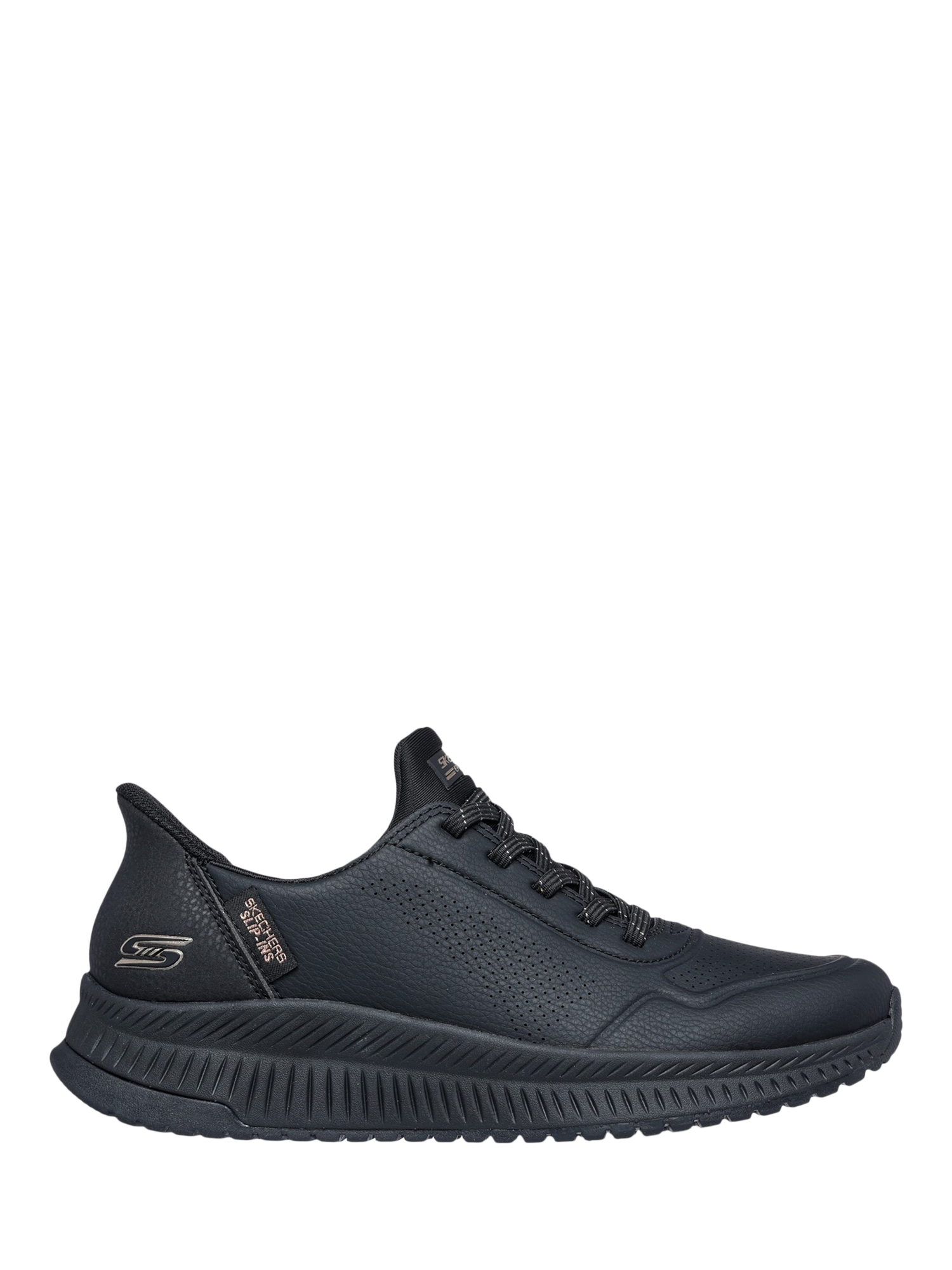 Product image 1 of 2, which shows Skechers BOBS Squad 4 Key Look Trainers, Black, 3