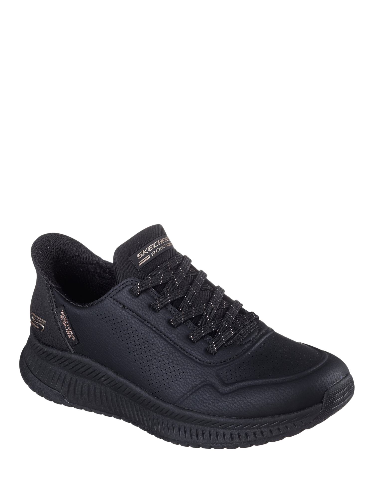 Product image 2 of 2, which shows Skechers BOBS Squad 4 Key Look Trainers, Black, 3