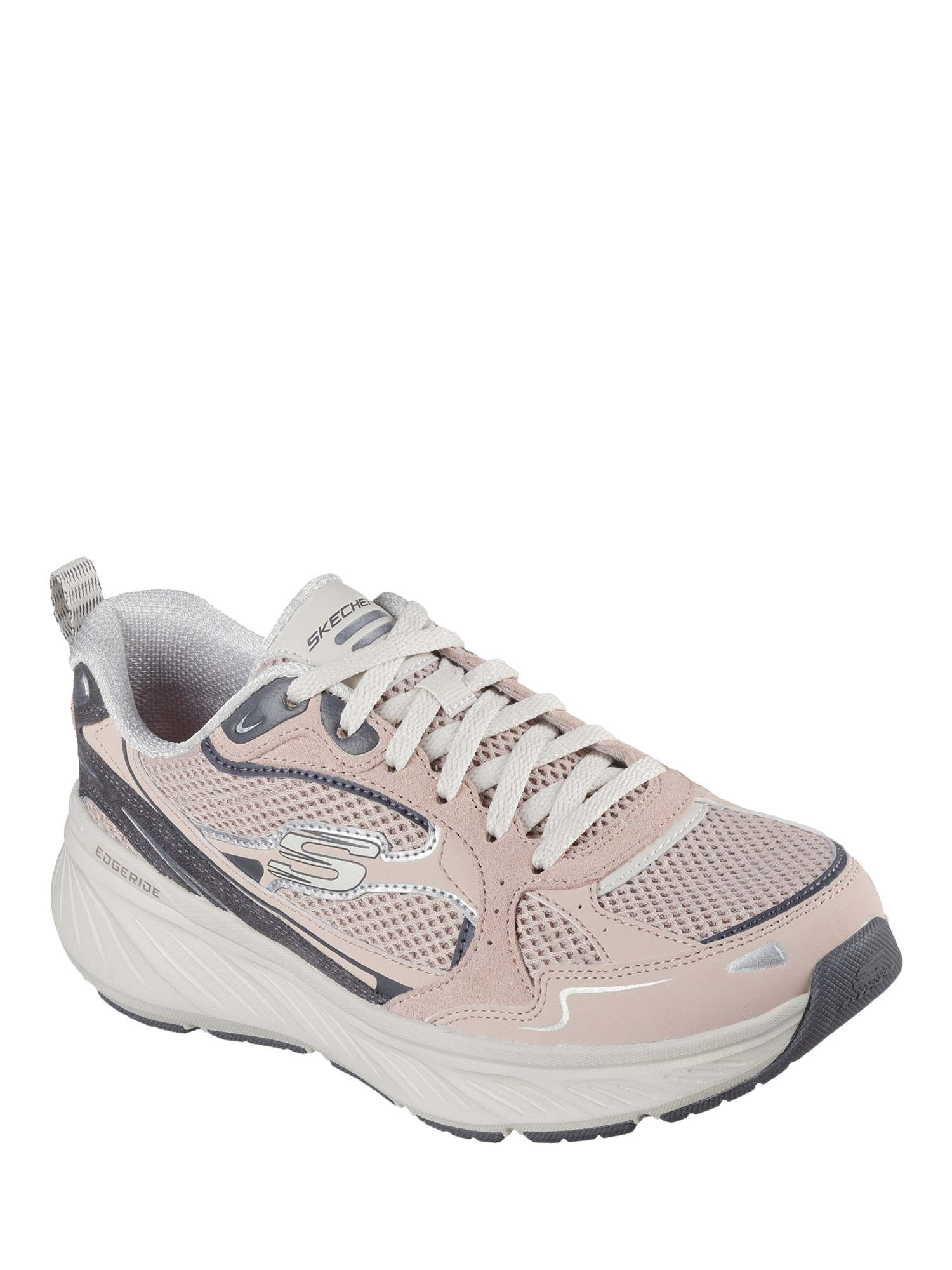 Product image 2 of 2, which shows Skechers Relaxed Fit Edgeride Trainers, Taupe, 3