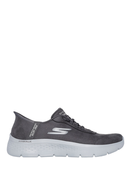 Skechers GO WALK Flex Mali Trainers, Charcoal, Charcoal