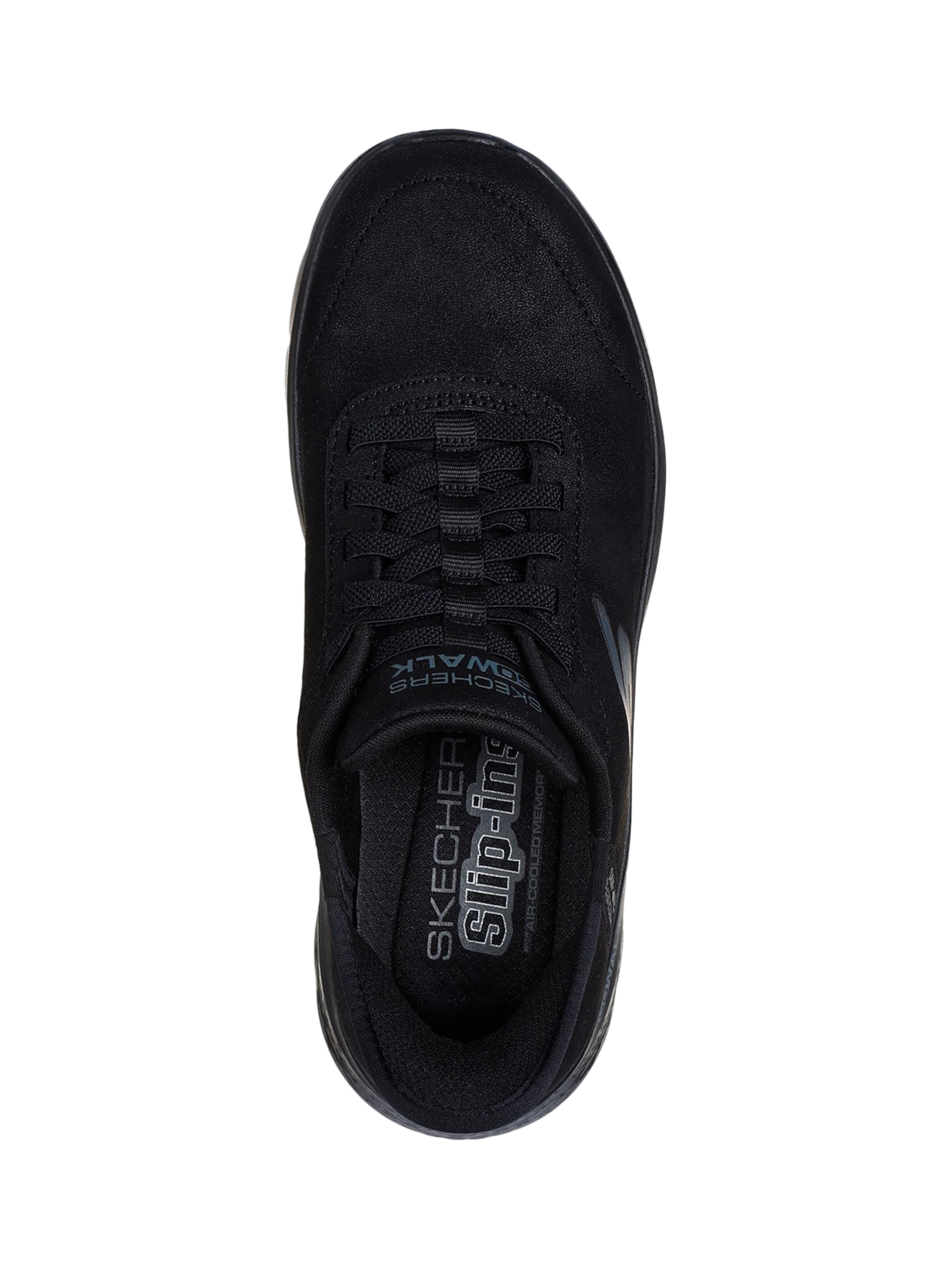 Product image 4 of 4, which shows Skechers GO WALK Flex Trainers, Black, 3