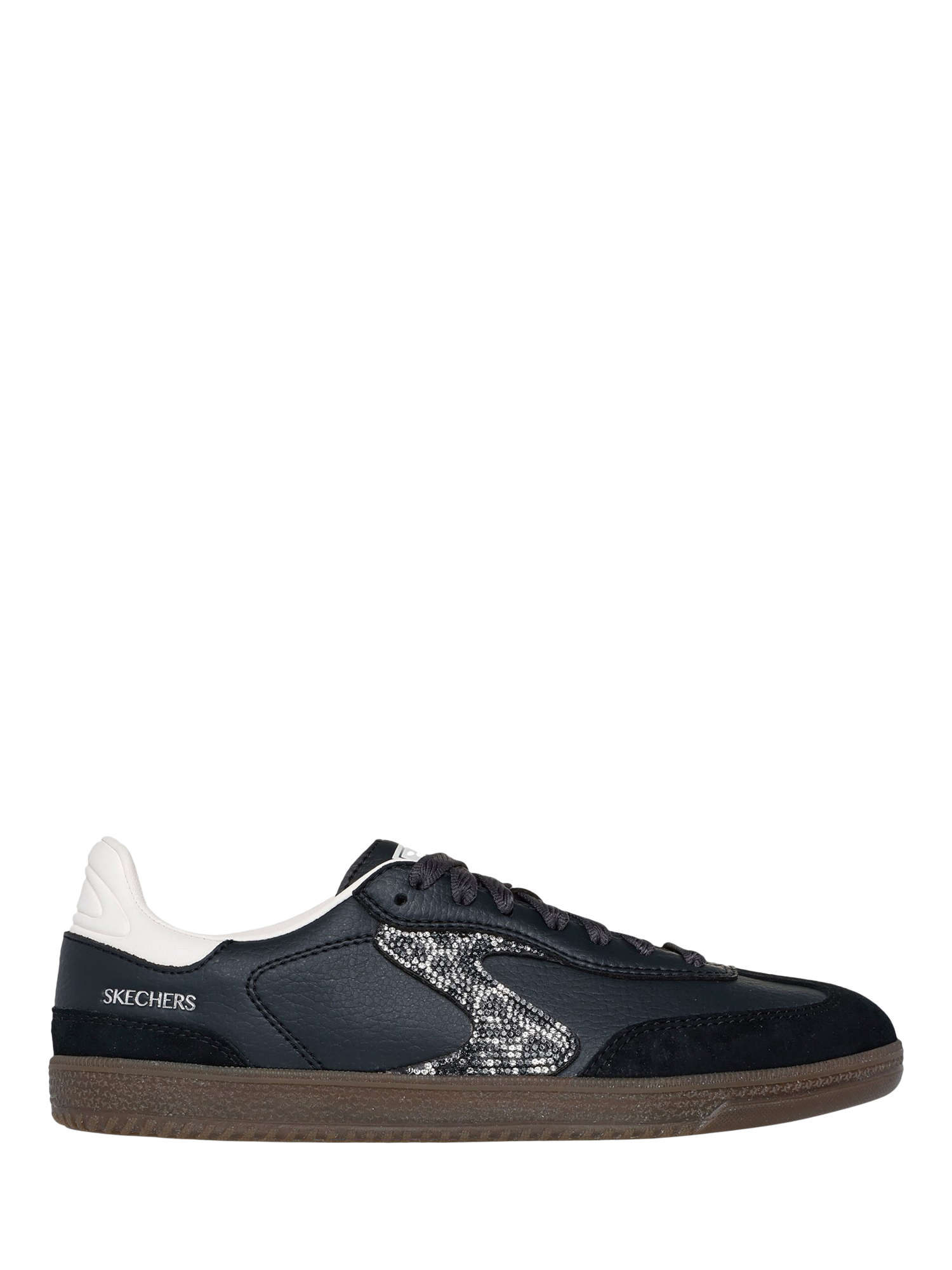 Product image 1 of 4, which shows Skechers Hotshot Shimmering Spots Trainers, Black, 3