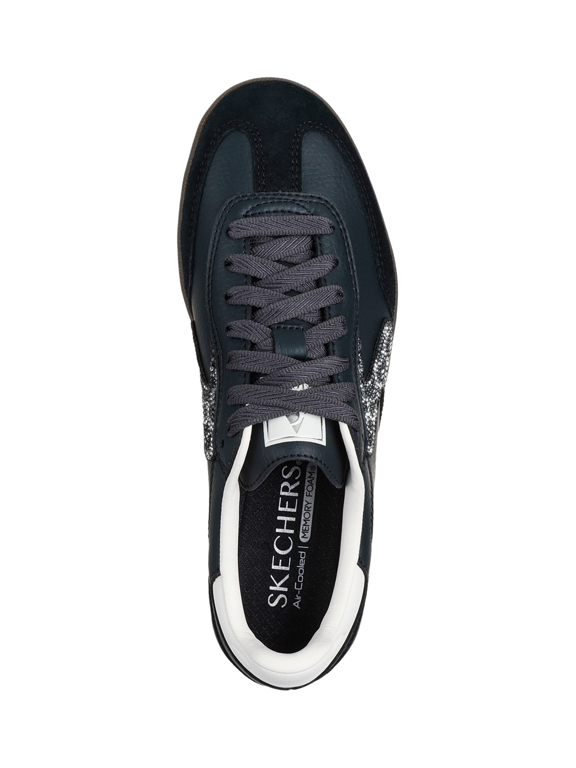 Product image 4 of 4, which shows Skechers Hotshot Shimmering Spots Trainers, Black, 3