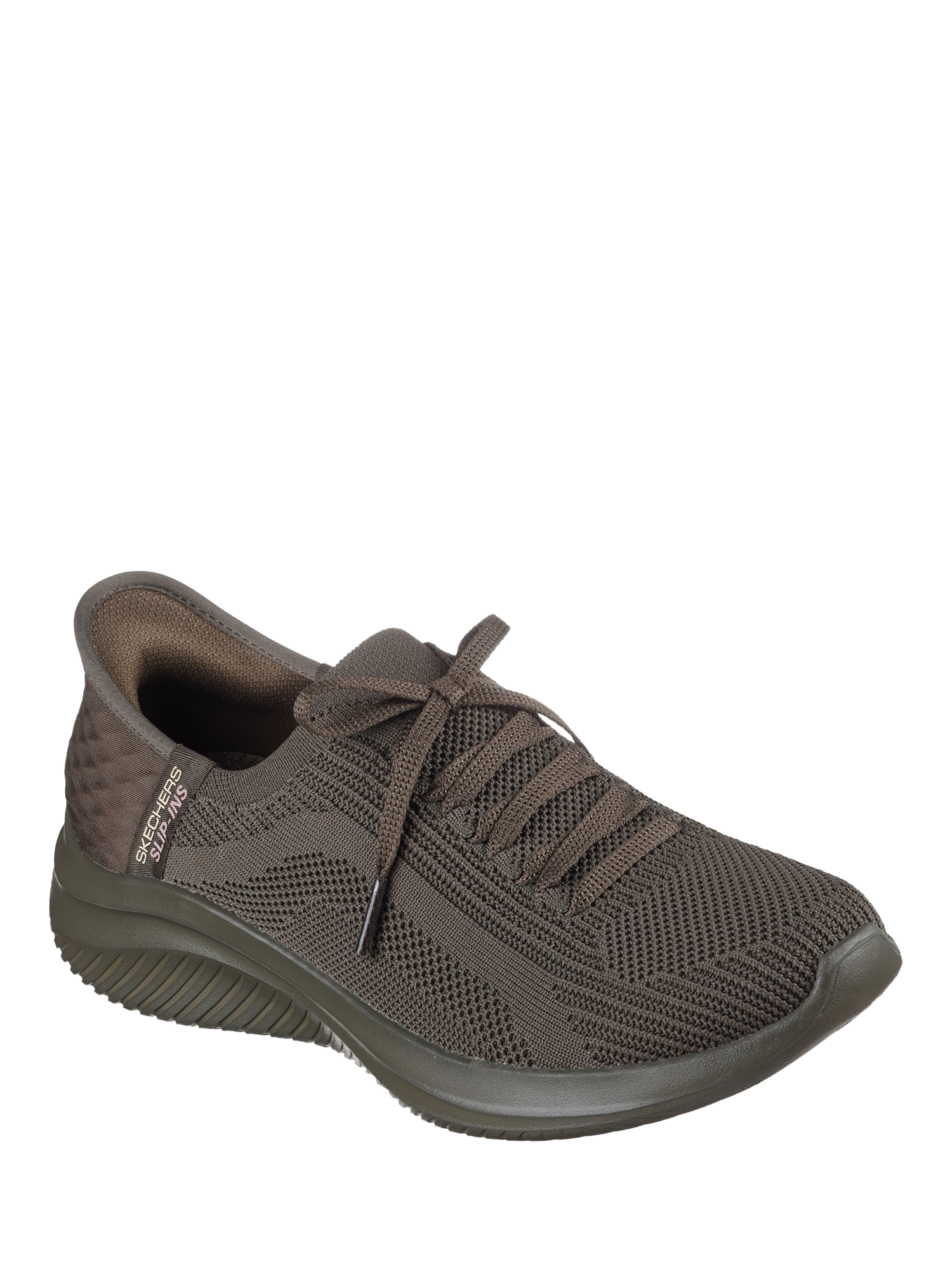 Product image 2 of 2, which shows Skechers Ultra Flex 3.0 Pure Colour Trainers, Olive, 3