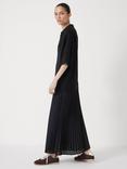 HUSH Gabriela Polo Knit Dress, Burgundy Brown