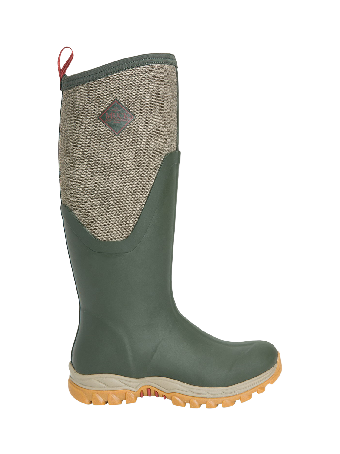 Product image 1 of 5, which shows Muck Arctic Sport II Tall Wellington Boots, Olive, 3