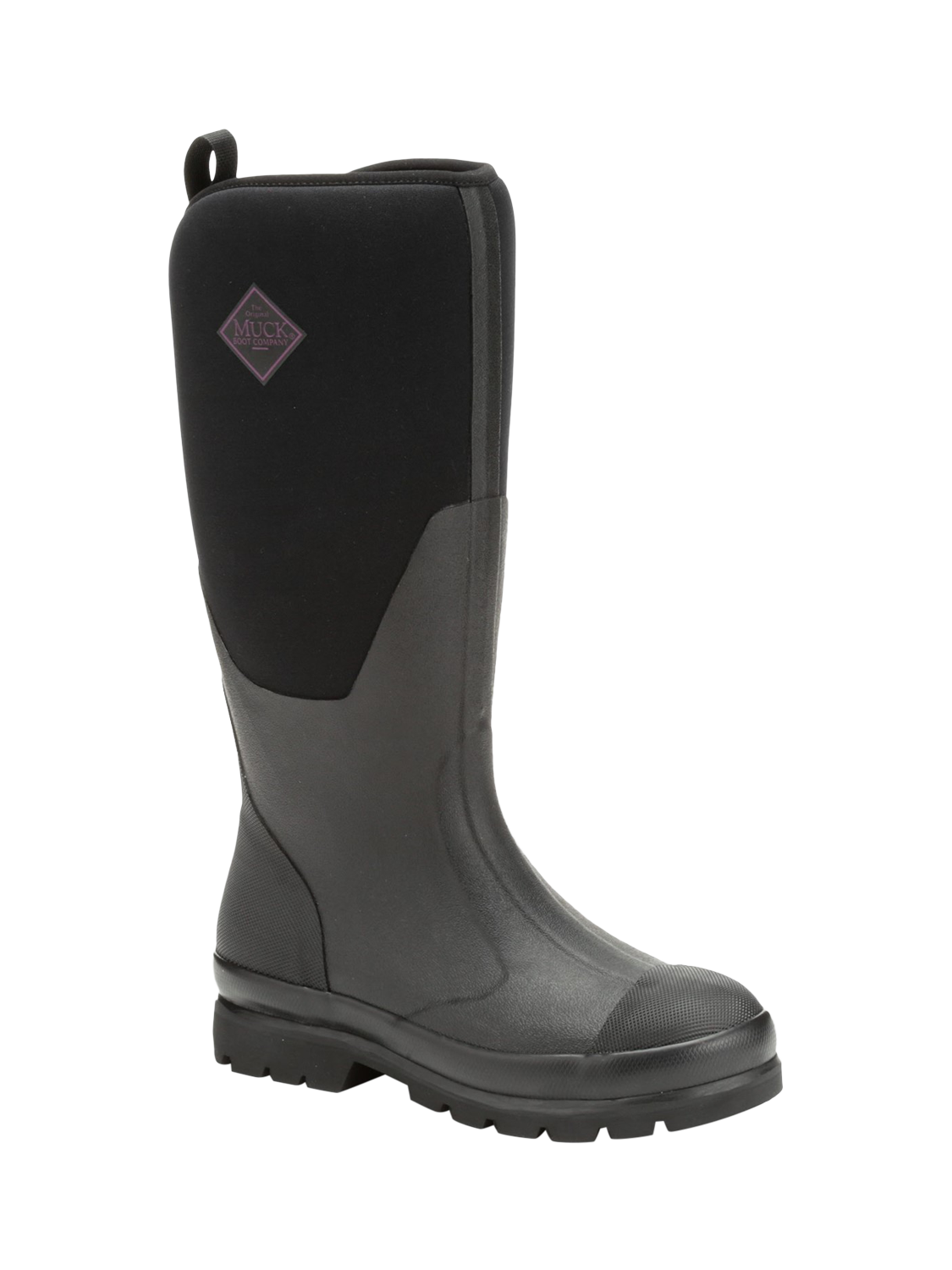 Product image 2 of 6, which shows Muck Chore Classic Tall Wellington Boots, Black, 3