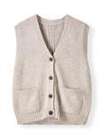 Celtic & Co. Pure Wool Waistcoat, Silver Grey