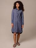 Celtic & Co. Chambray Shirt Dress, Indigo