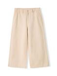 Celtic & Co. Cropped Wide Leg Trousers, Undyed Oatmeal