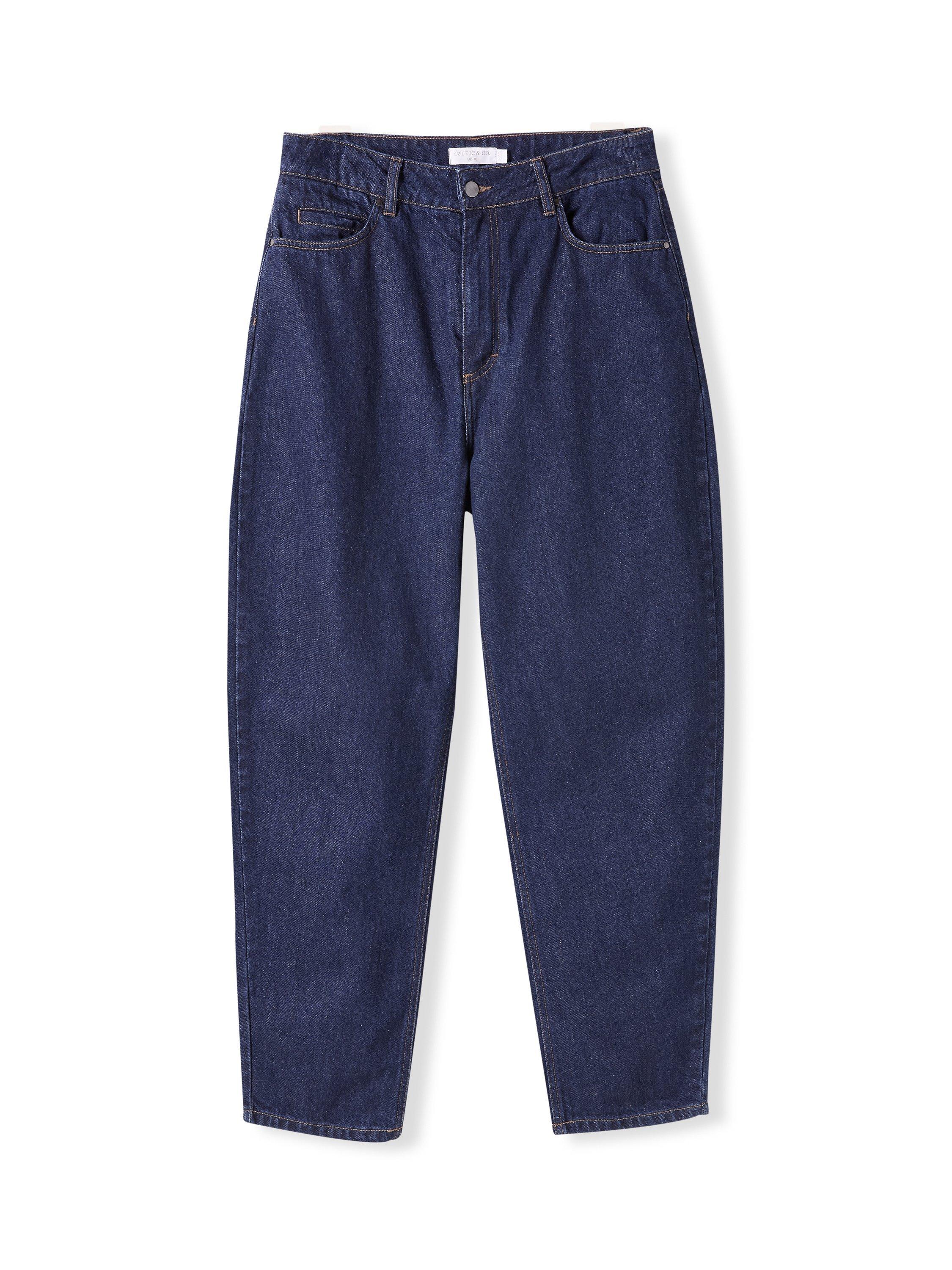 Product image 2 of 7, which shows Celtic & Co. Barrel Leg Jeans, Rinse Wash, 8