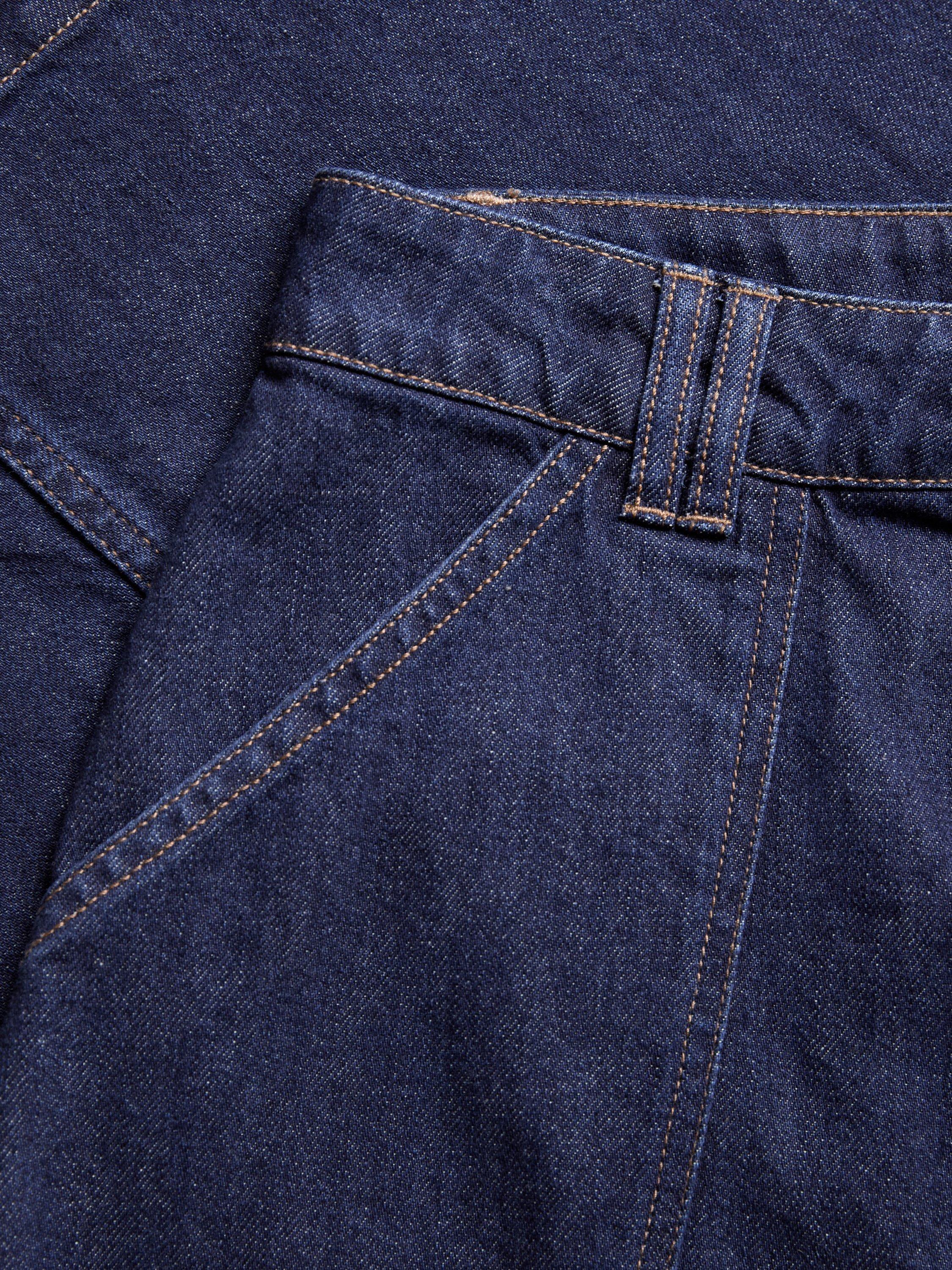 Product image 4 of 7, which shows Celtic & Co. A-Line Denim Midi Skirt, Blue Rinse, 8