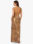Adrianna By Adrianna Papell Leopard Print Chiffon Dress, Brown/Multi