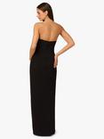 Adrianna By Adrianna Papell Knit Crepe Colour Block Dress, Black/Ivory