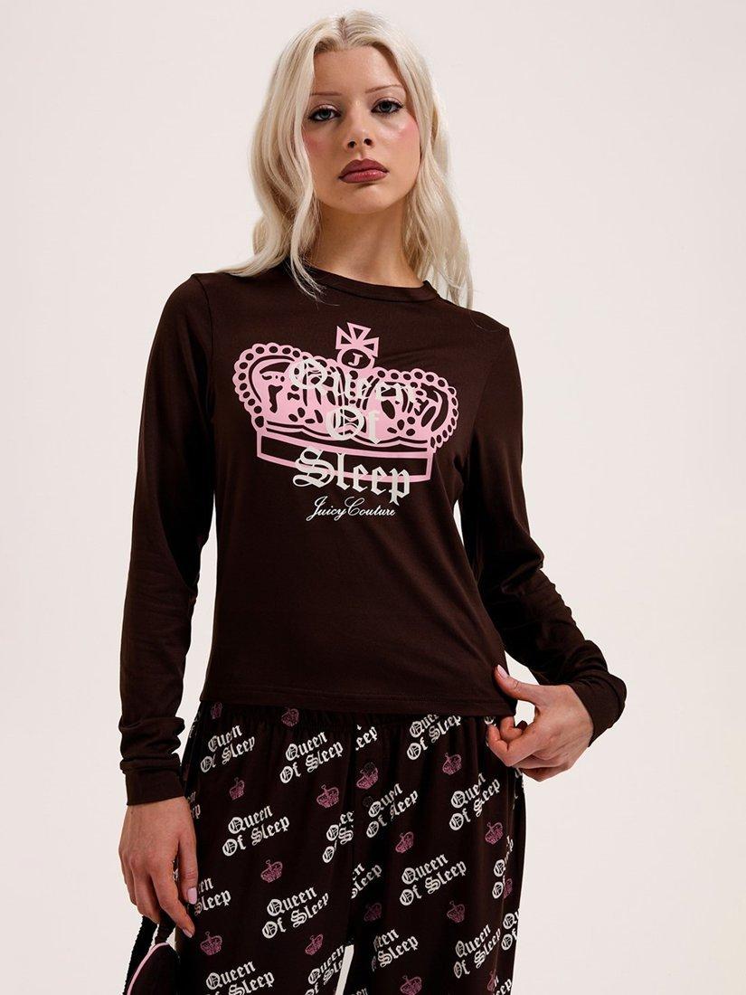 Product image 1 of 4, which shows Juicy Couture Queen Of Sleep Pyjama Set, Java, XS