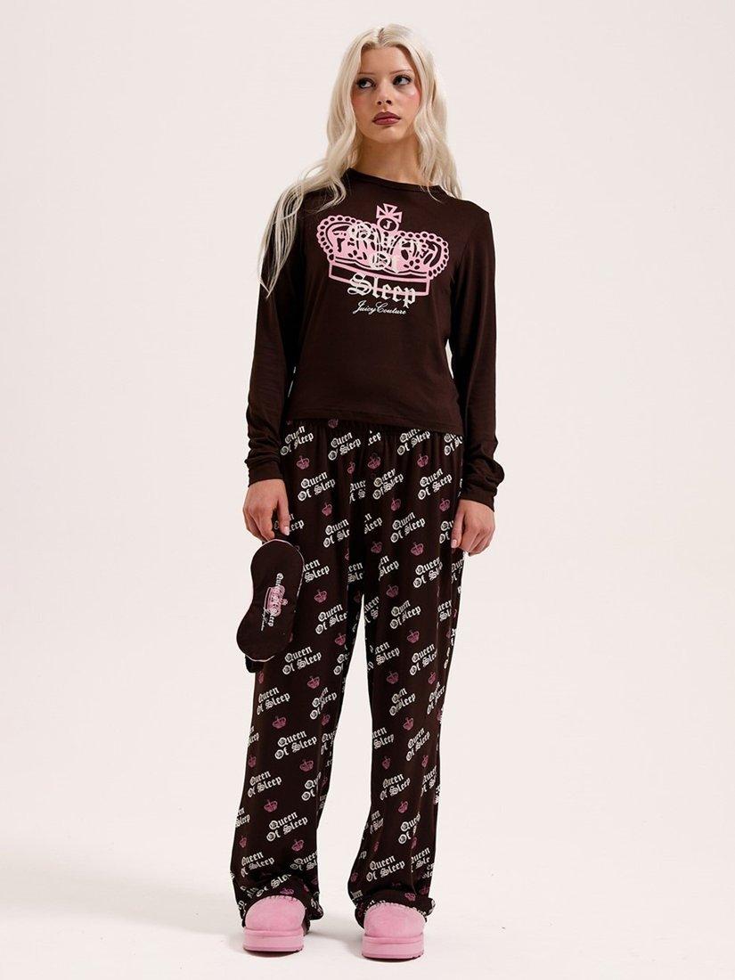 Product image 4 of 4, which shows Juicy Couture Queen Of Sleep Pyjama Set, Java, XS