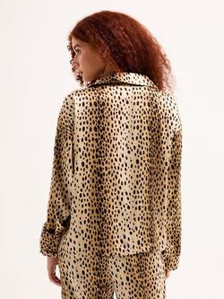 Juicy Couture Tamzin Satin Cheetah Print Pyjama Set, Multi - view 2, Multi