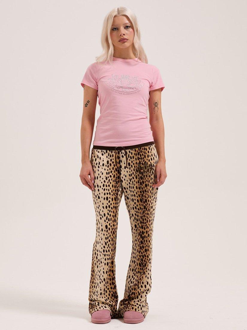 Product image 2 of 2, which shows Juicy Couture Dog Crest Hilton T-Shirt, Almond Blossom, XS