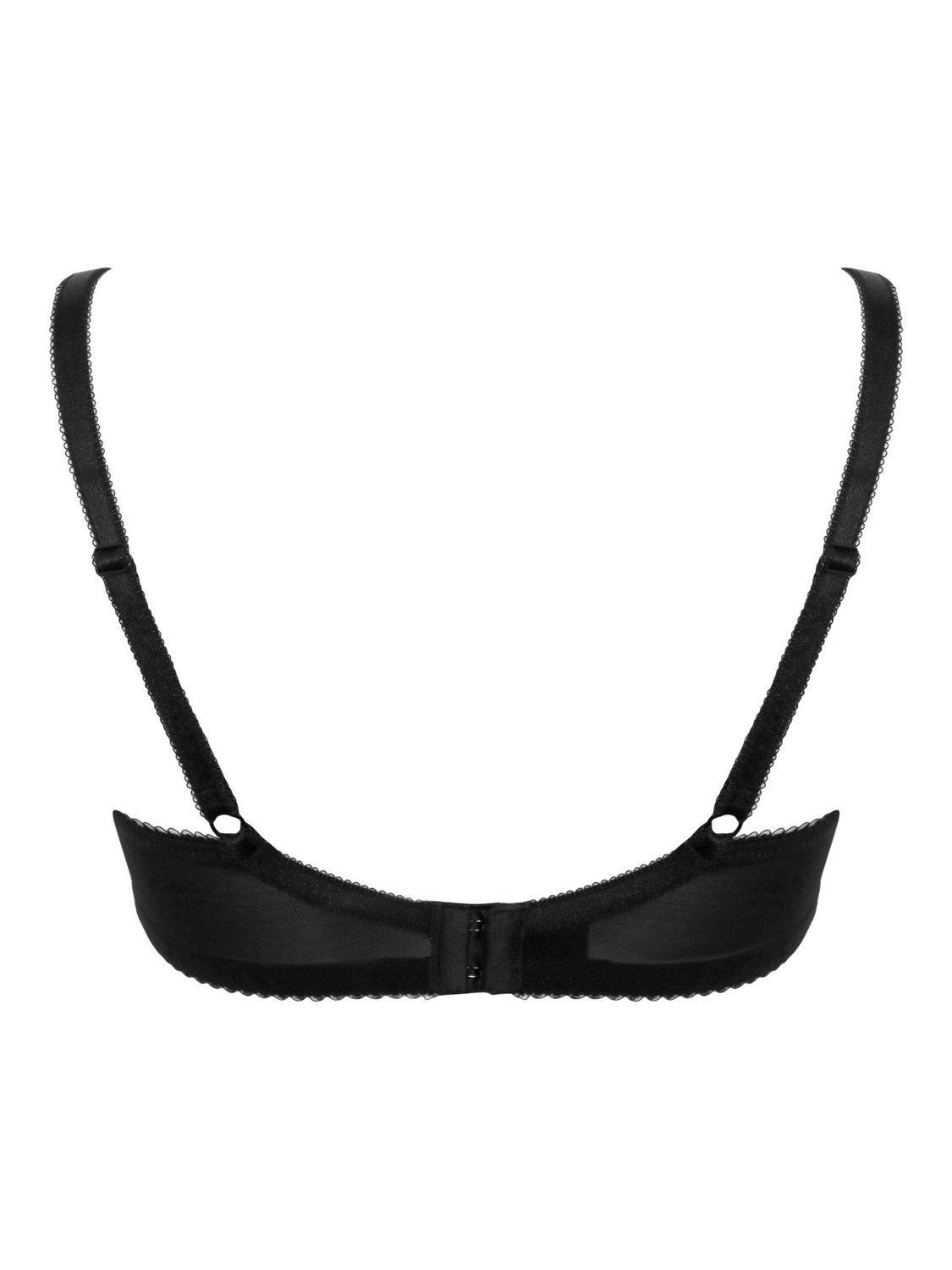 Product image 7 of 7, which shows Pour Moi Amour Underwired Non Padded Bra, Black/Forest, 32D