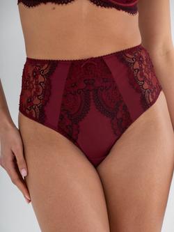 Pour Moi Hollywood High Waist Control Brief - view 2, Burgundy