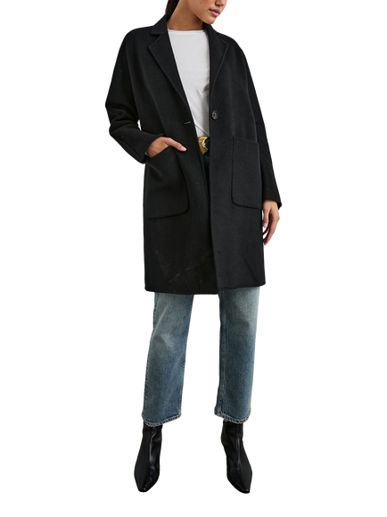 Rails Everest Wool Blend Coat, Black, Black