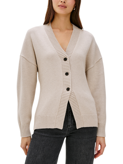 Rails Philippa Longline Cardigan, Taupe, Taupe