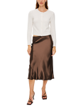 Rails Anya Satin Midi Skirt, Espresso