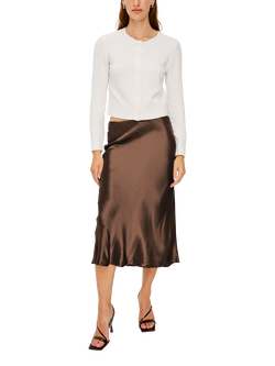 Rails Anya Satin Midi Skirt - view 2, Espresso