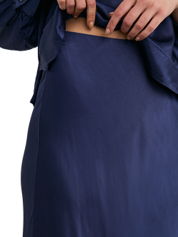 Rails Anya Satin Midi Skirt - view 2, Navy