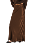 Rails Romina Satin Crepe Skirt, Espresso