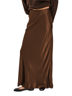 Rails Romina Satin Crepe Skirt, Espresso, Espresso