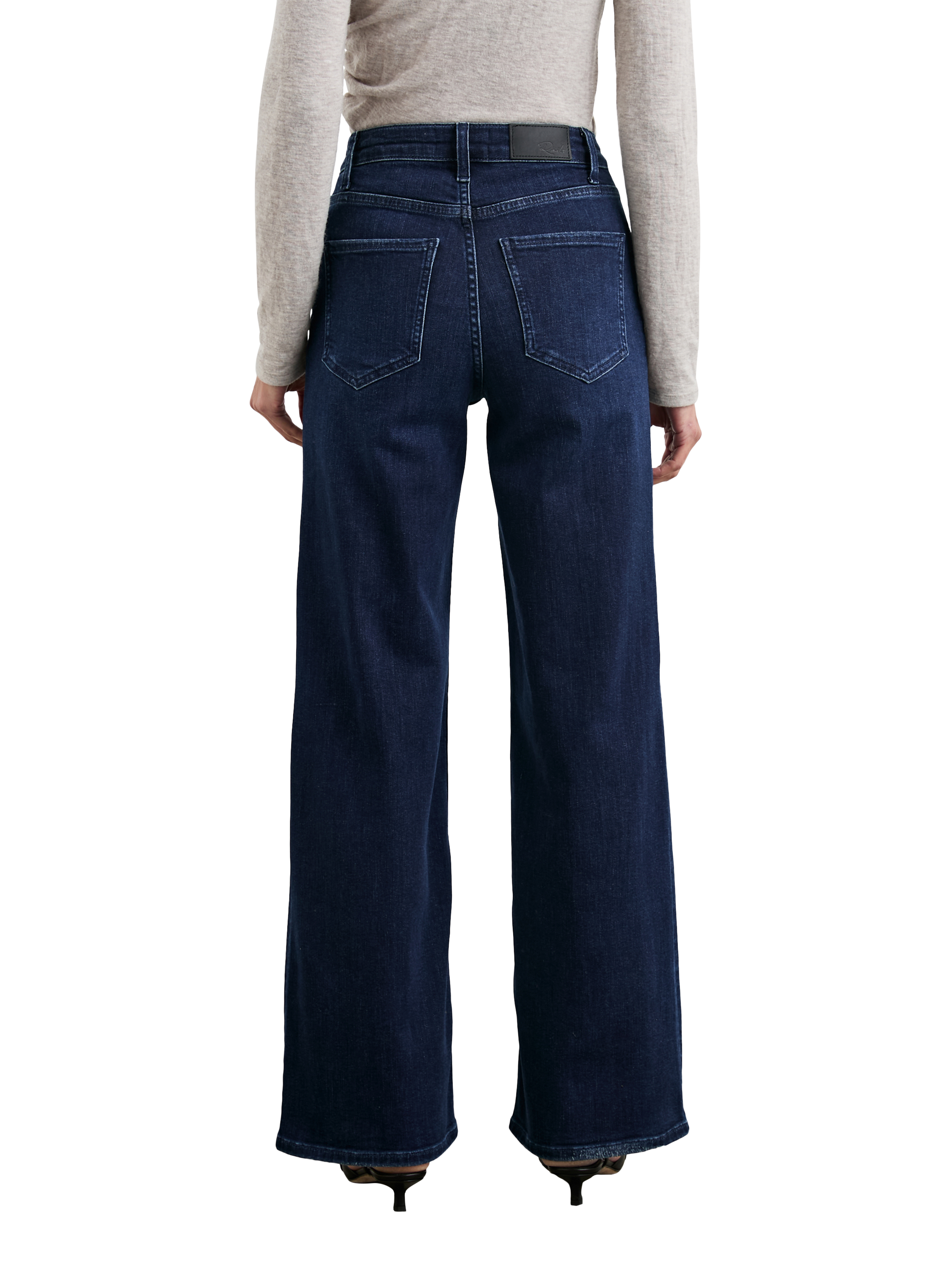 Product image 2 of 8, which shows Rails Getty High Rise Flared Jeans, After Midnight, 24