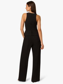 Adrianna by Adrianna Papell Knit Crepe Wide Leg Jumpsuit, Black - view 2, Black