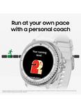 Samsung Galaxy Watch8 Classic, Bluetooth, 46mm, Galaxy AI, Stainless Steel with Hybrid Strap, White