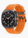 Samsung Galaxy Watch Ultra (2025), Bluetooth & 4G Cellular, 47mm, Galaxy AI, Titanium with Silicone Strap, Titanium Grey
