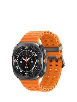 Samsung Galaxy Watch Ultra (2025), Bluetooth & 4G Cellular, 47mm, Galaxy AI, Titanium with Silicone Strap, Titanium Grey