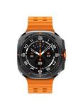 Samsung Galaxy Watch Ultra (2025), Bluetooth & 4G Cellular, 47mm, Galaxy AI, Titanium with Silicone Strap, Titanium Grey