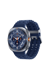 Samsung Galaxy Watch Ultra (2025), Bluetooth & 4G Cellular, 47mm, Galaxy AI, Titanium with Silicone Strap