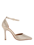 KG Kurt Geiger Fleur Embellished Court Shoes, Gold