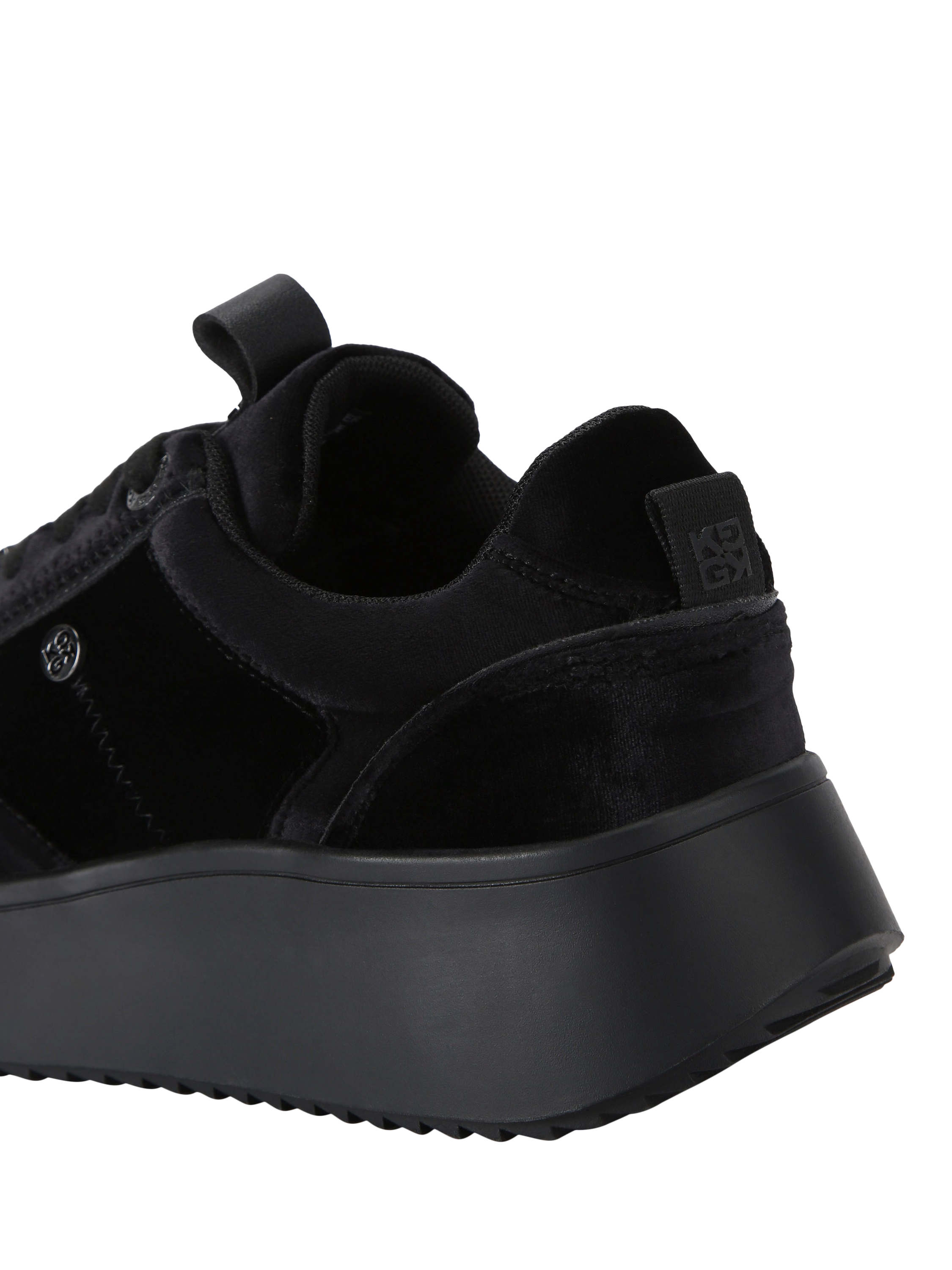 Product image 4 of 5, which shows KG Kurt Geiger Lemon Lace Up Trainers, Black, 3