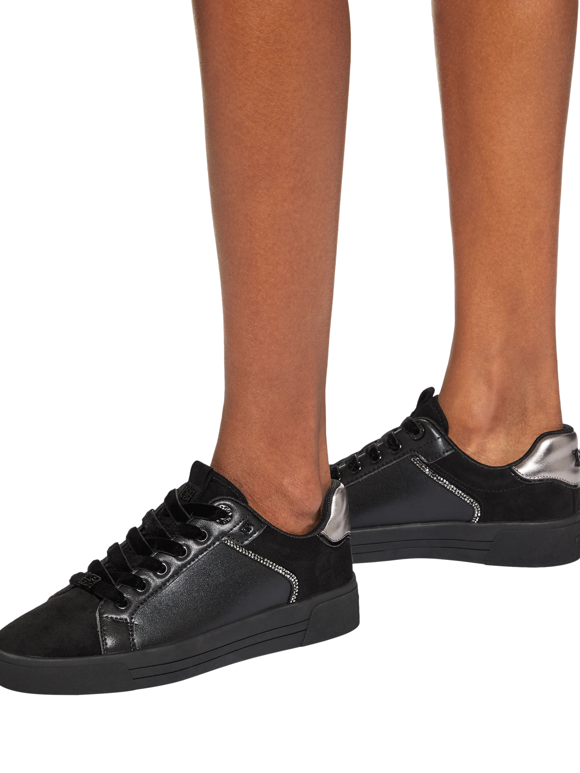 Product image 2 of 5, which shows KG Kurt Geiger Lillian 2 Lace Up Trainers, Black, 3