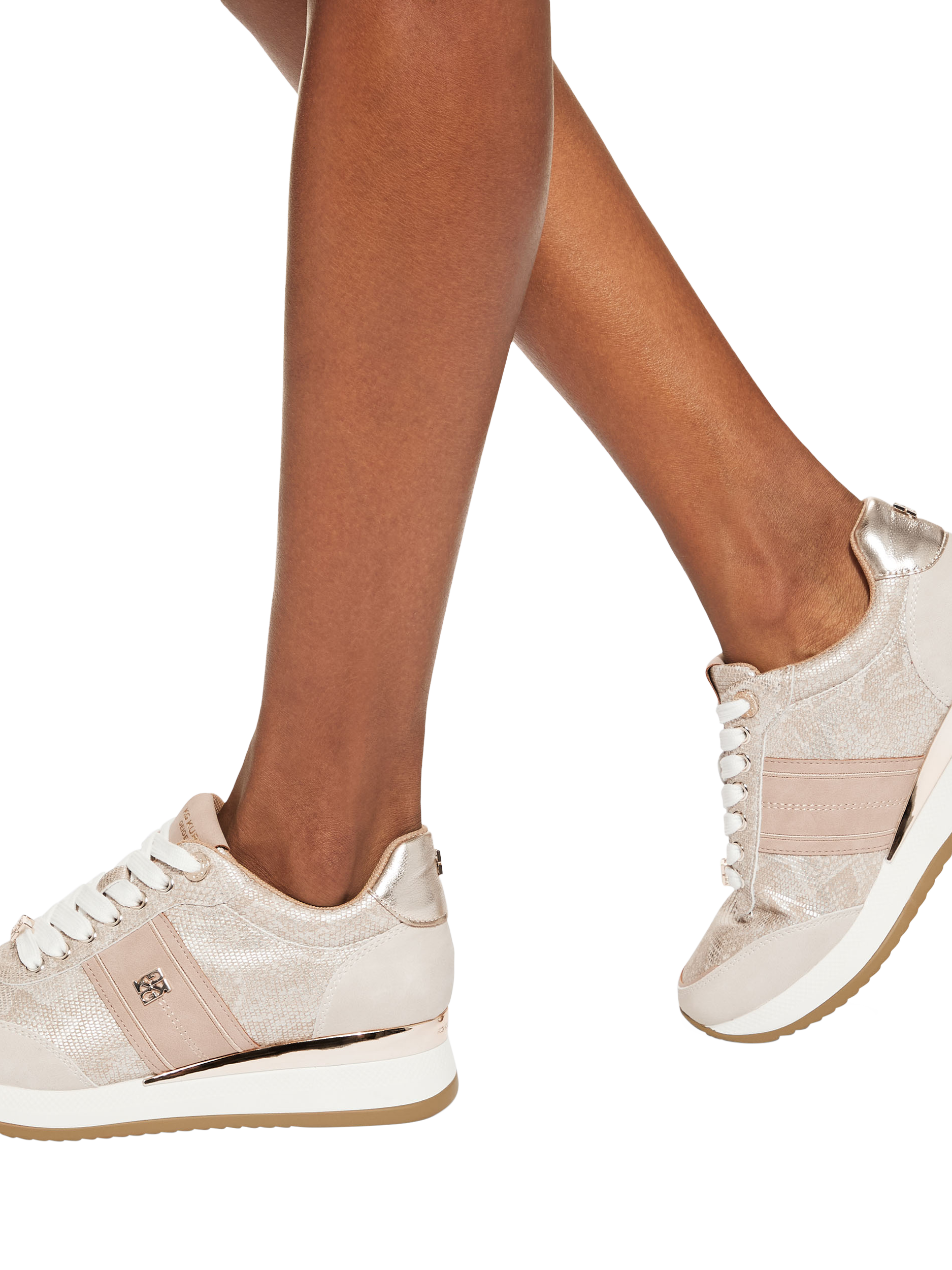 Product image 2 of 5, which shows KG Kurt Geiger Lina Lace Up Trainers, Multi, 3