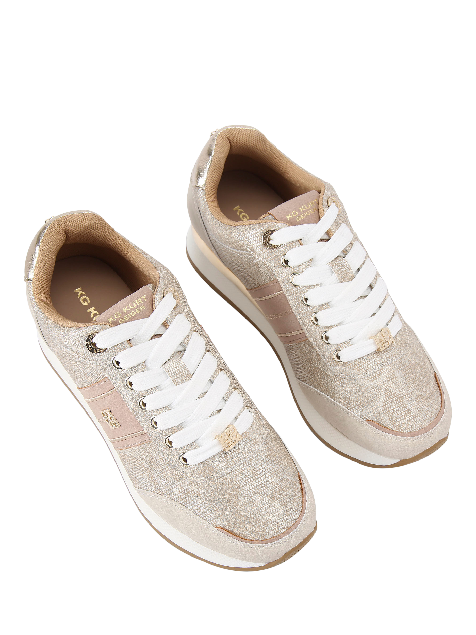 Product image 3 of 5, which shows KG Kurt Geiger Lina Lace Up Trainers, Multi, 3